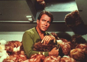 Capt Kirk and the Tribbles